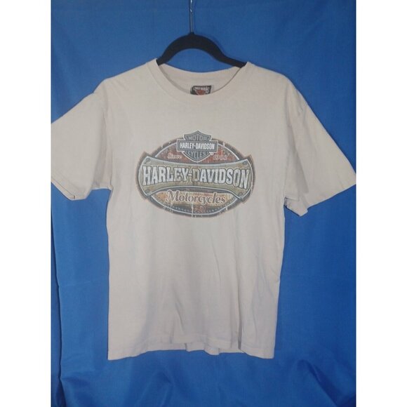 2007 Mens Harley Davidson Motorcycles Plaque T-Shirt Fresno California M… - Picture 1 of 5